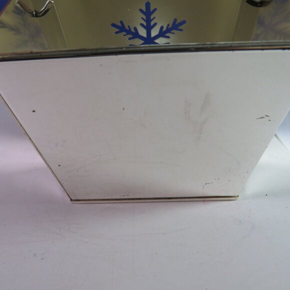 Heavy Metal Snowflake Luminary Votive w Mirror Finish Thick Metal - Picture 6 of 16